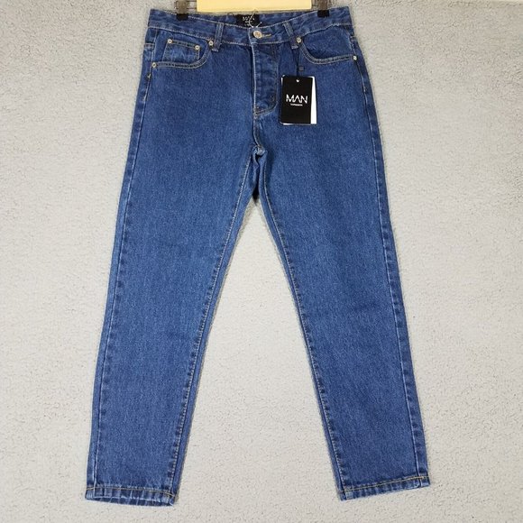 Boohoo Mens Jeans New Boohoo Man Mens 3 Jeans Skinny Cropped Rigid